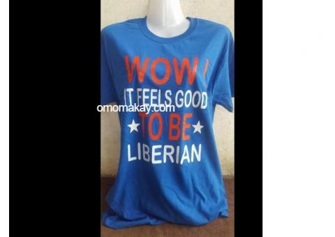 Liberian made T-shirts