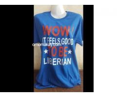Liberian made T-shirts
