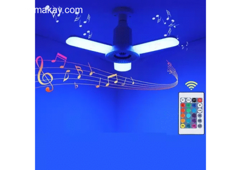 MUSIC LAMP 13 COLORS CHANGEABLE, REMOTE CONTROL, BLUETOOTH SPEAKER.
